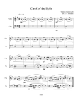 Carol of the Bells (Violin and Cello Duet) mini preview