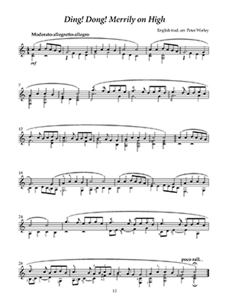 Christmas Music in the British Isles for Classic Guitar Guitar scores gallery preview page 2