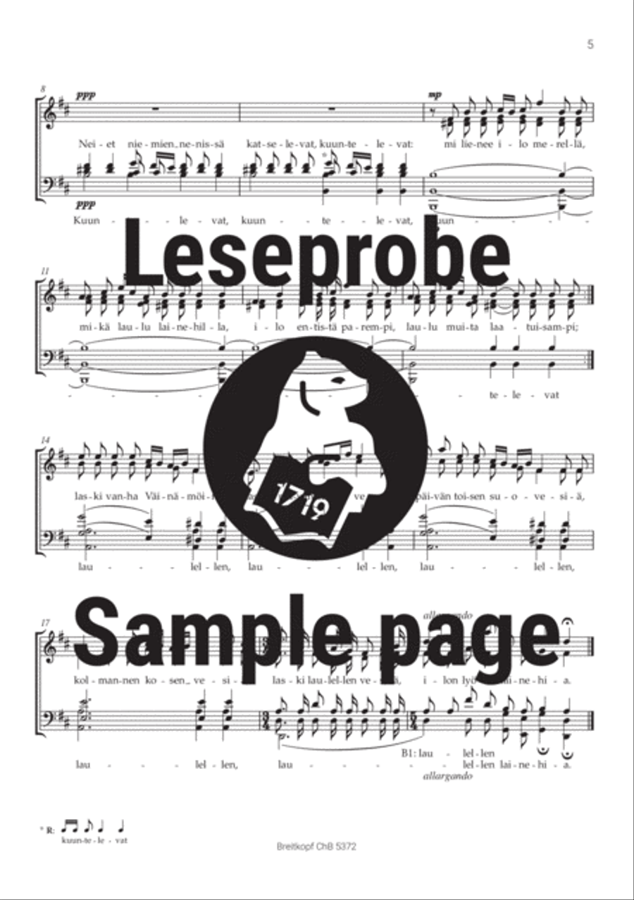 4 Part-Songs from Op. 18 4-Part scores gallery preview page 4
