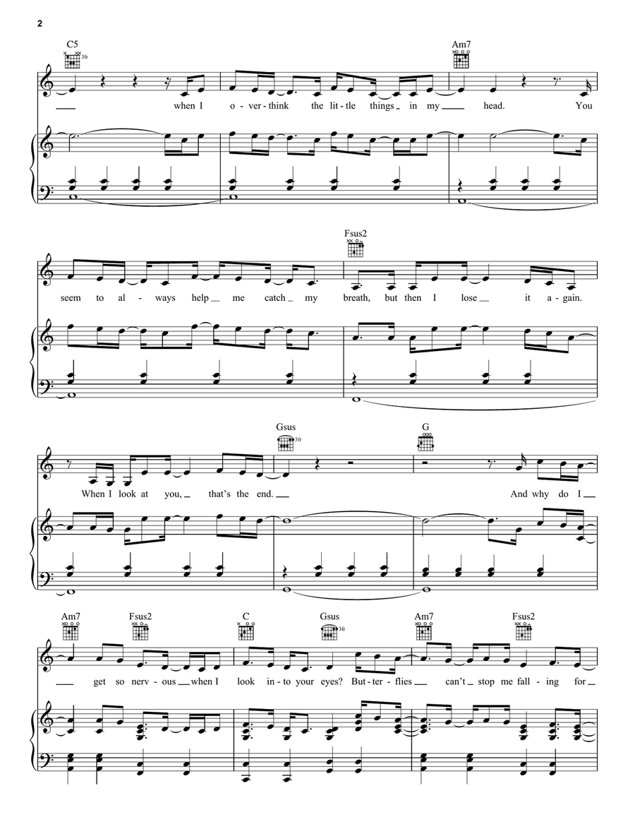 I Guess I'm In Love I Guess I'm In Love Piano, Vocal, Guitar scores gallery preview page 2
