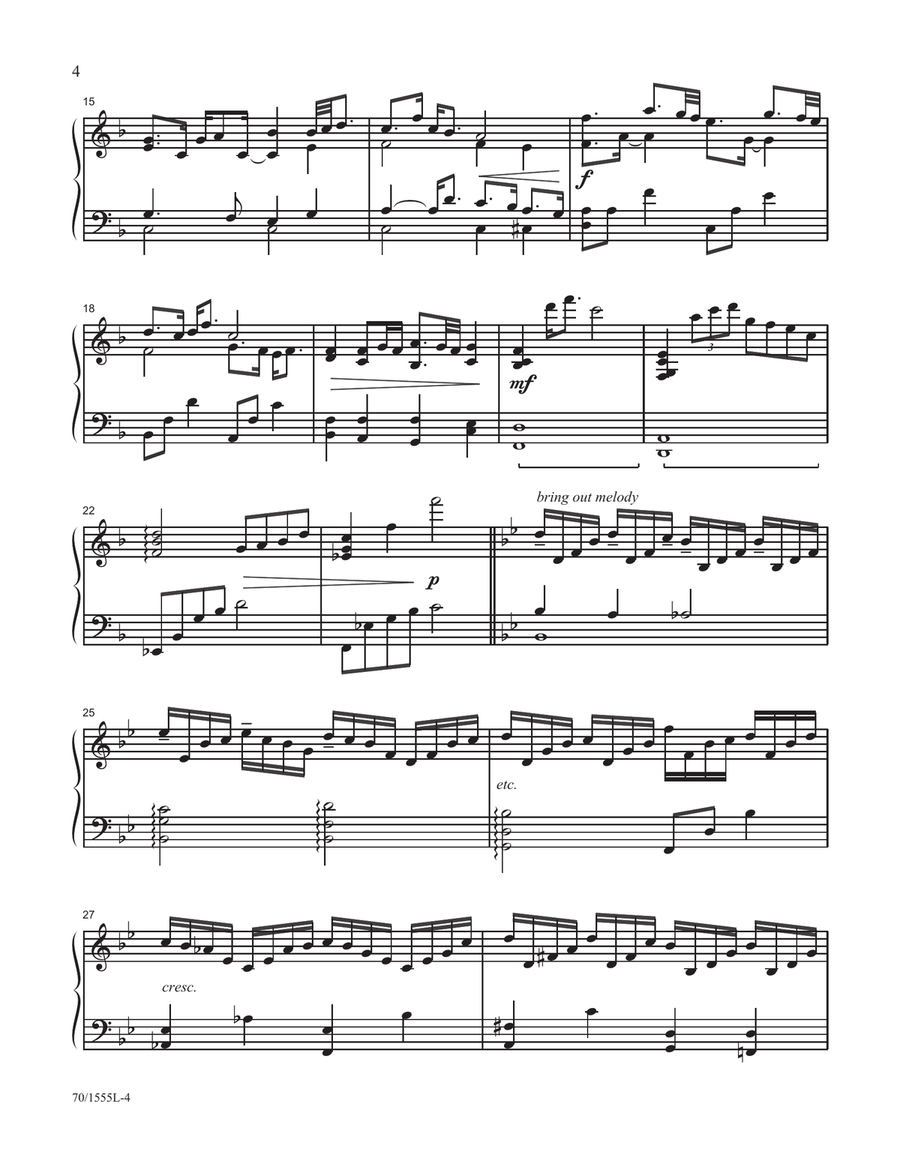 In the Shadow of the Cross (Digital Download) Piano Solo scores gallery preview page 4