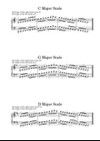 Fingering of the Major Scales and Harmonic Minor Scales on the Piano