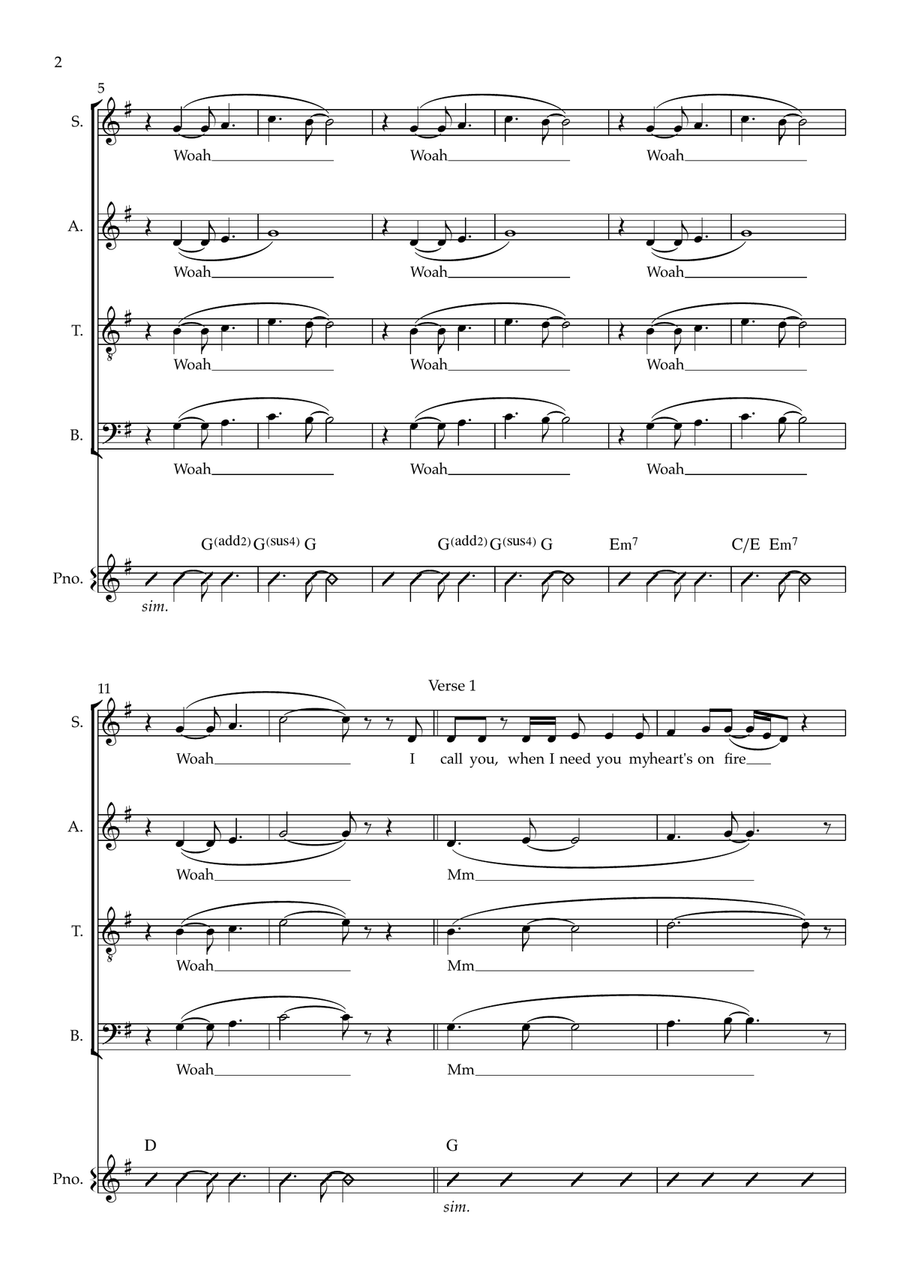 The Best (simply The Best) 4-Part scores gallery preview page 2