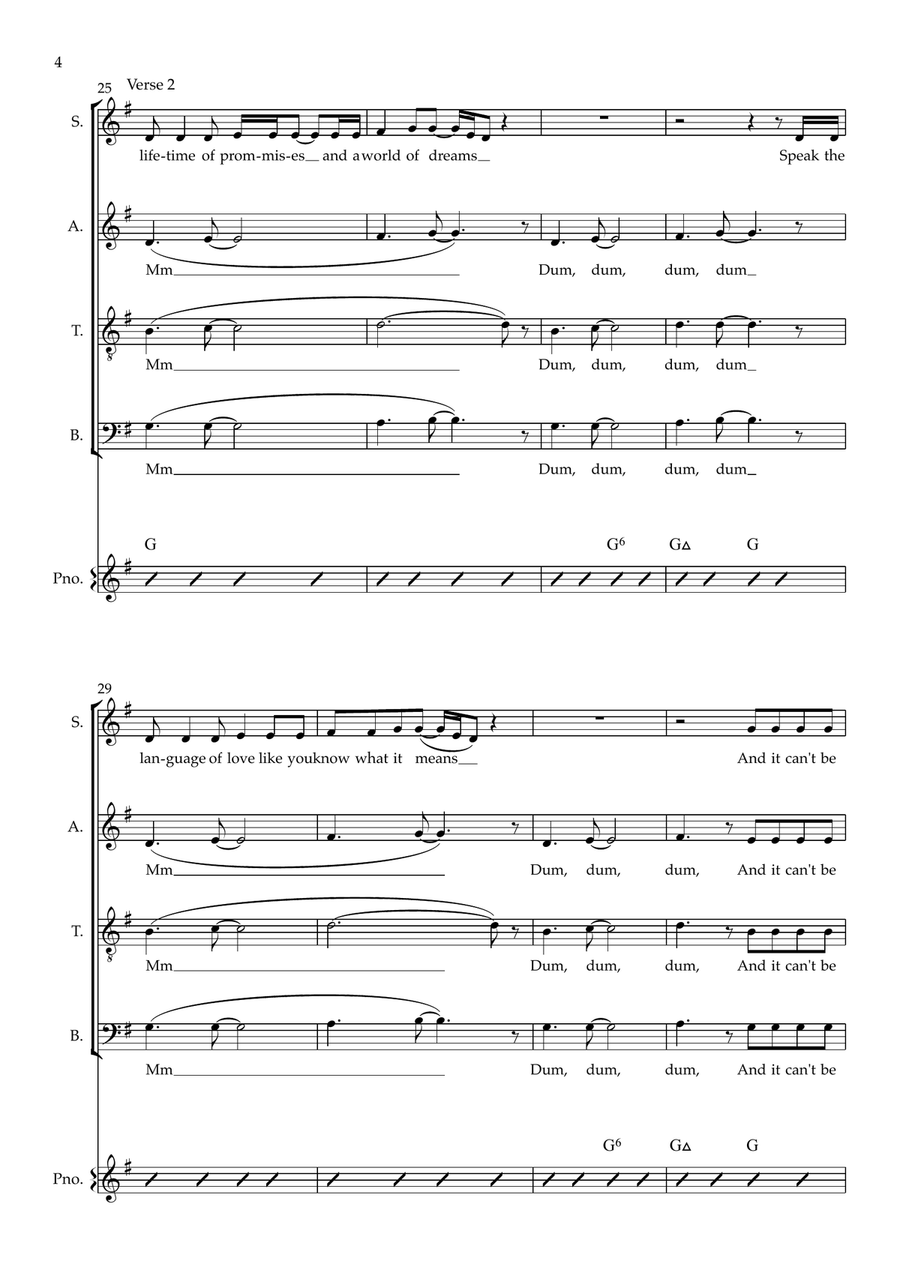 The Best (simply The Best) 4-Part scores gallery preview page 4
