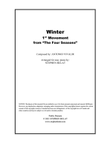 Winter - 1st Movement from 