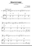 Minuet in G major (flute and piano)
