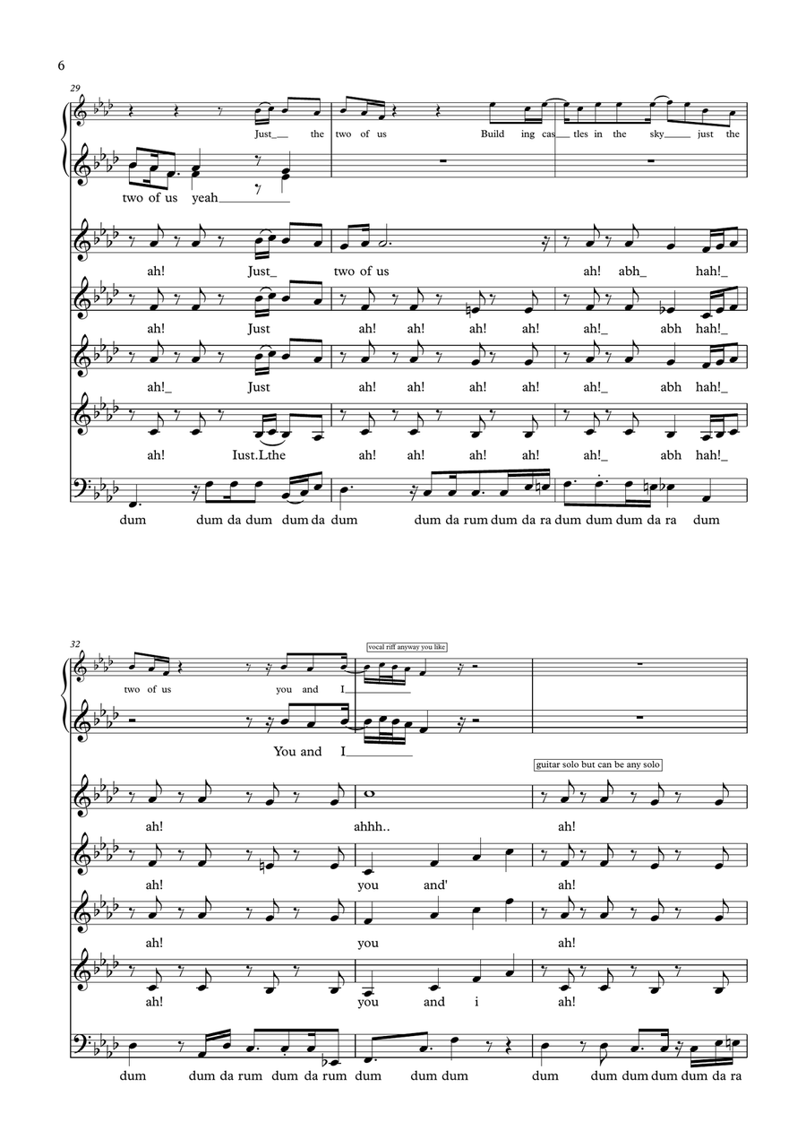 Just The Two Of Us Just The Two Of Us Choir scores gallery preview page 6