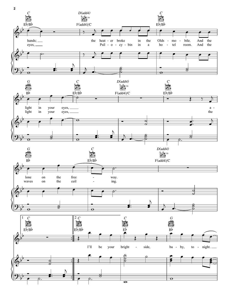 Brightside Brightside Piano, Vocal, Guitar scores gallery preview page 2