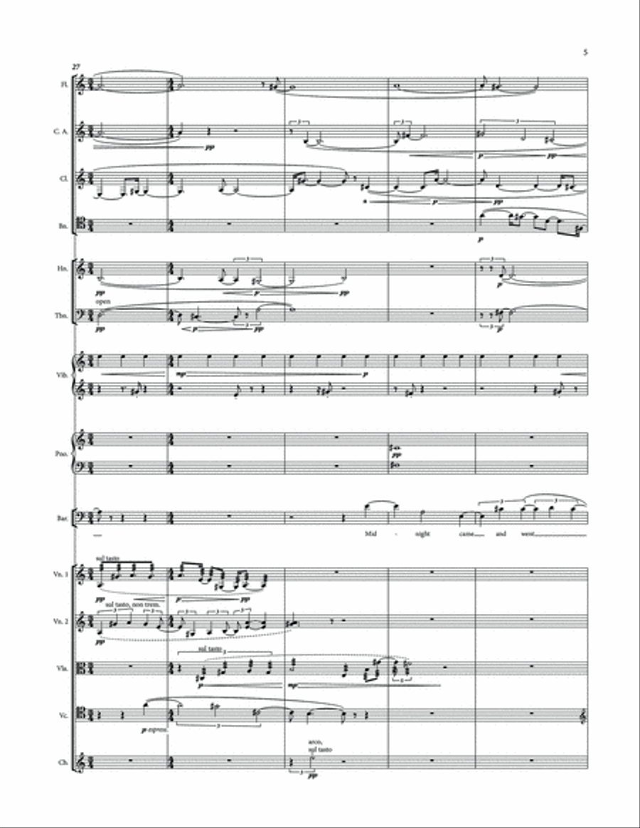 Unexpected News - Full Score Orchestra scores gallery preview page 5