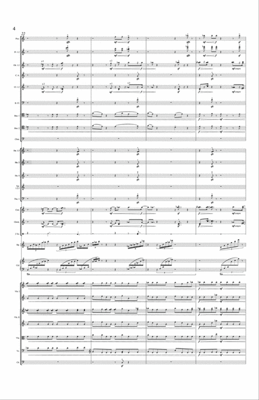 Clear, Loud, Bright, Forward - Full Score Orchestra scores gallery preview page 4
