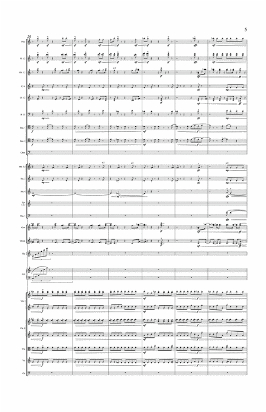 Clear, Loud, Bright, Forward - Full Score Orchestra scores gallery preview page 5