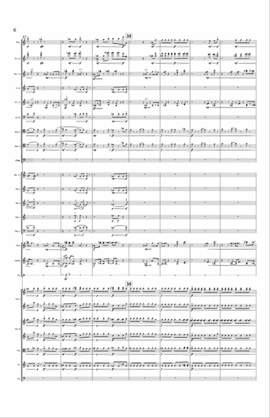 Clear, Loud, Bright, Forward - Full Score Orchestra scores gallery preview page 6