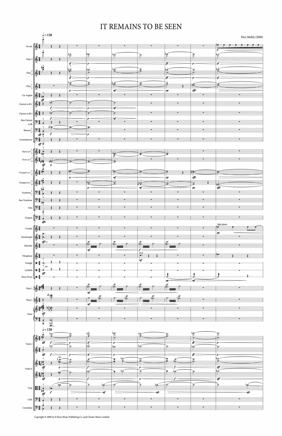 It Remains to Be Seen - Full Score Orchestra scores gallery preview page 1