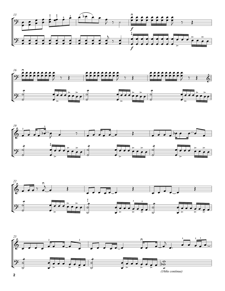 Welcome To The Jungle Welcome To The Jungle String Duet scores gallery preview page 2