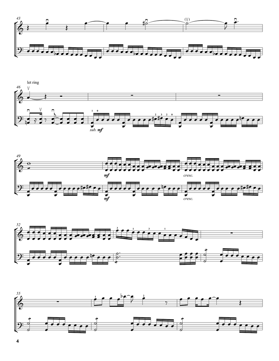Welcome To The Jungle Welcome To The Jungle String Duet scores gallery preview page 4
