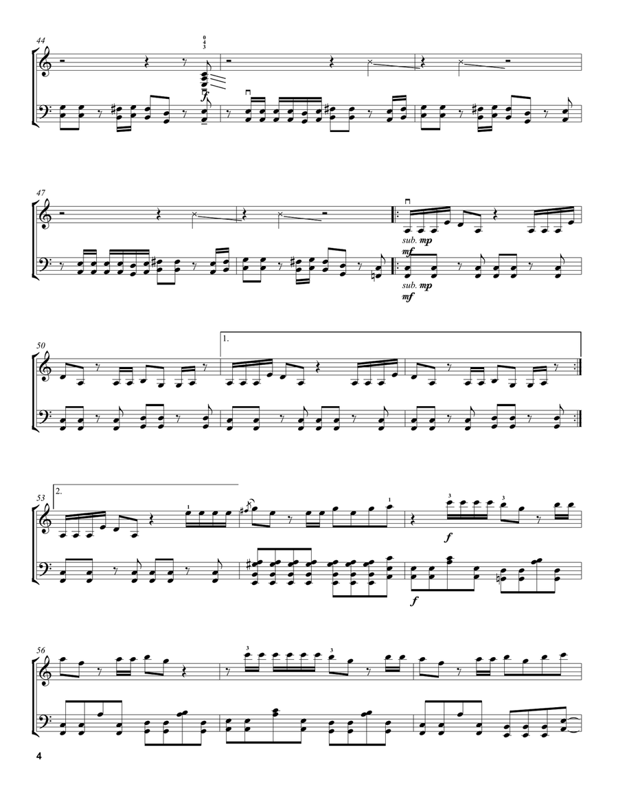 Smooth Criminal Smooth Criminal String Duet scores gallery preview page 4