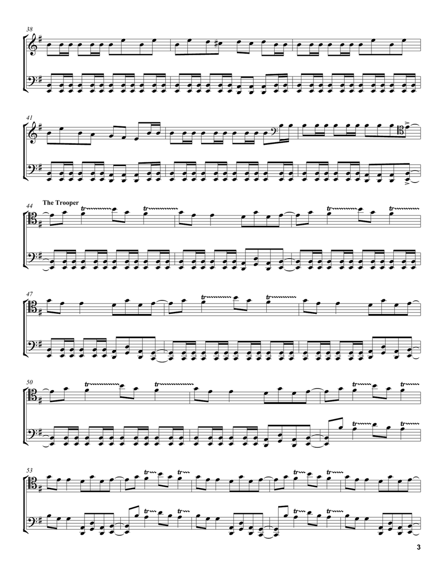 The Trooper The Trooper String Duet scores gallery preview page 3
