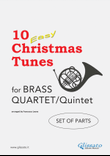 10 Easy Christmas Tunes - Brass Quartet/Quintet (flexible set of parts)