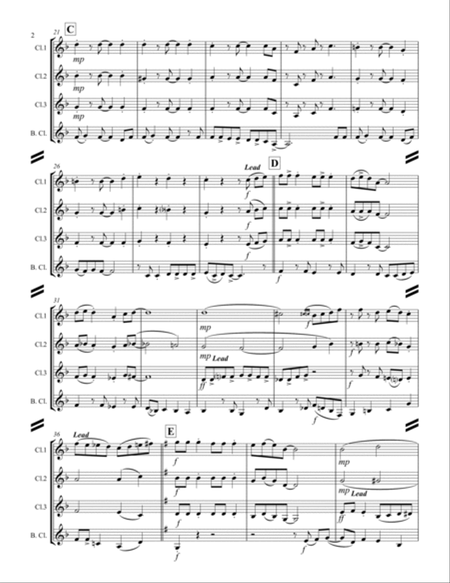 Jingle Bell Rock Woodwind Ensemble scores gallery preview page 3