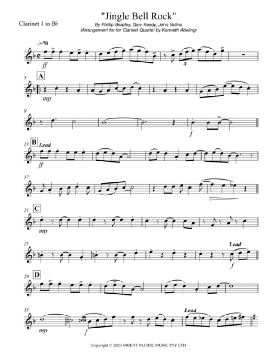 Jingle Bell Rock Woodwind Ensemble scores gallery preview page 6