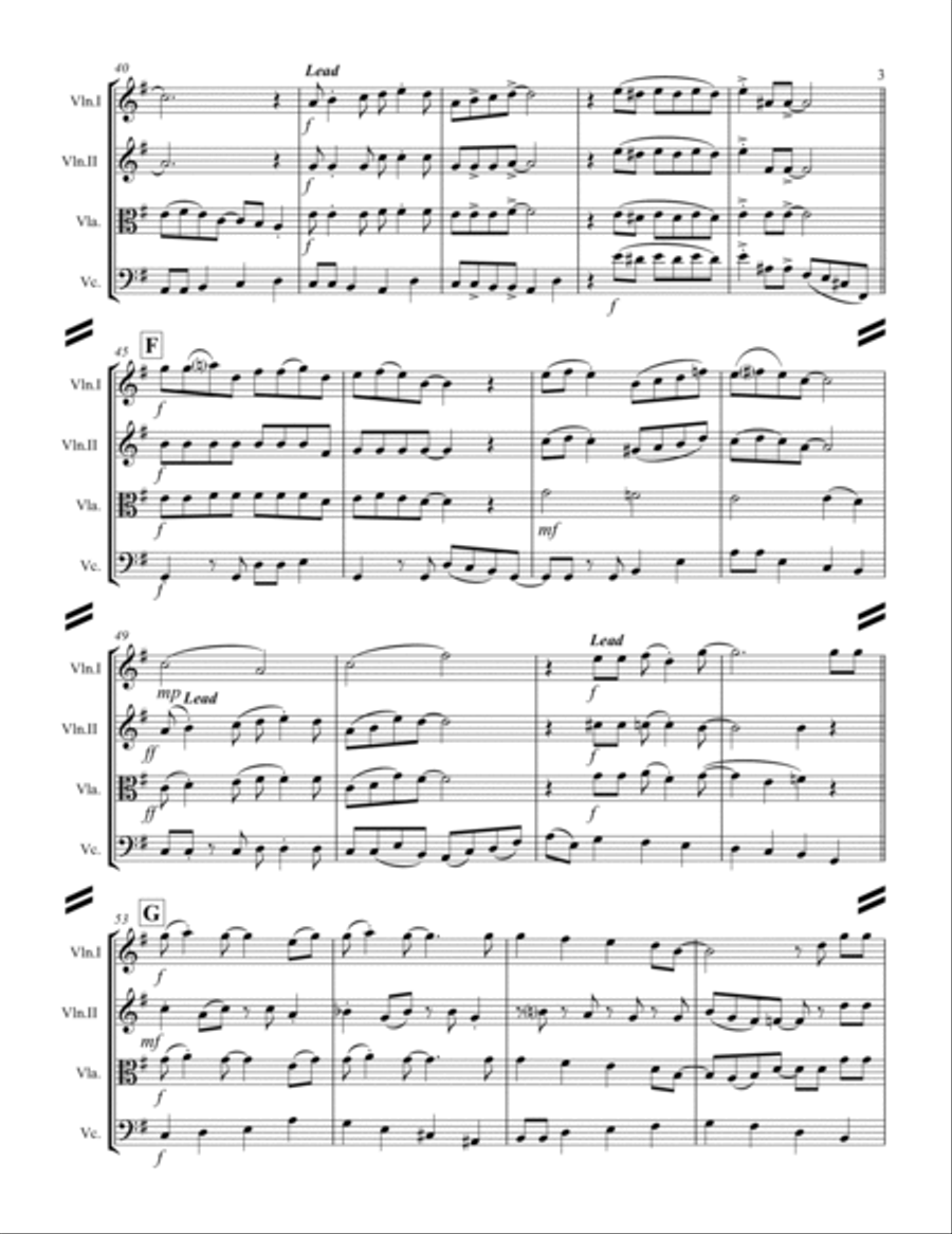 Jingle Bell Rock Cello scores gallery preview page 4