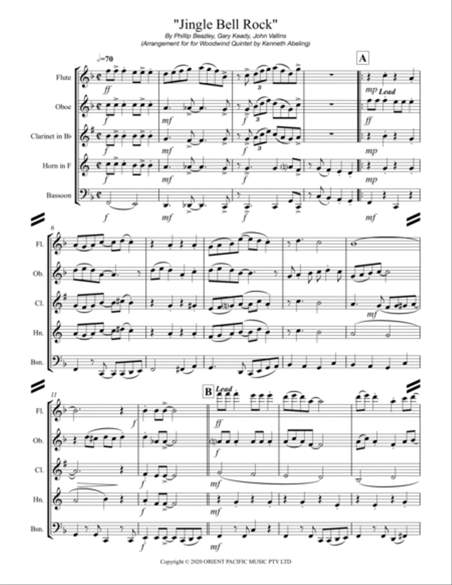 Jingle Bell Rock Bassoon scores gallery preview page 2
