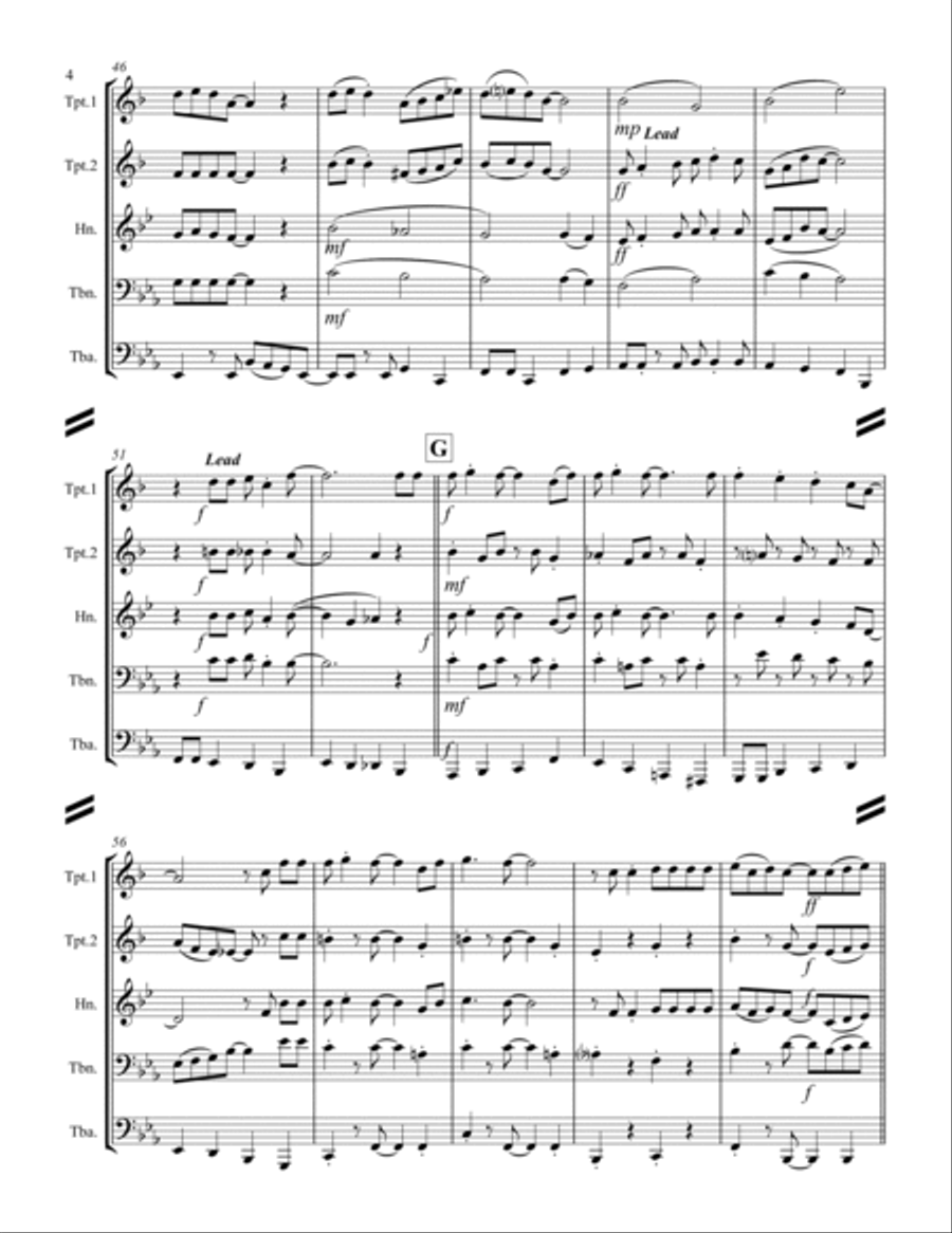 Jingle Bell Rock Horn scores gallery preview page 5