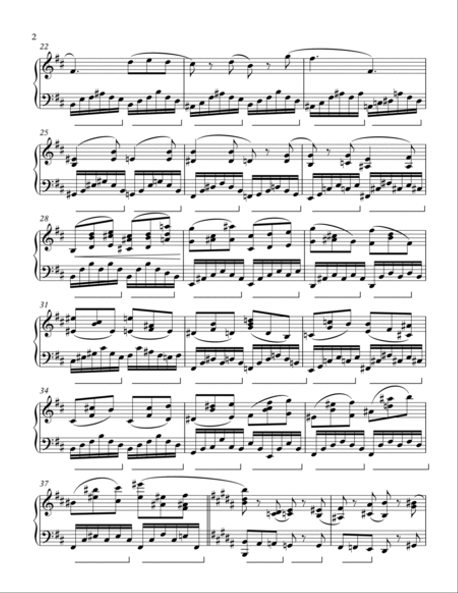 Chopin b minor sonata (3rd mov't, main theme) Piano Solo scores gallery preview page 2