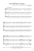 Love Will Tear Us Apart (arr. Dom Stichbury)