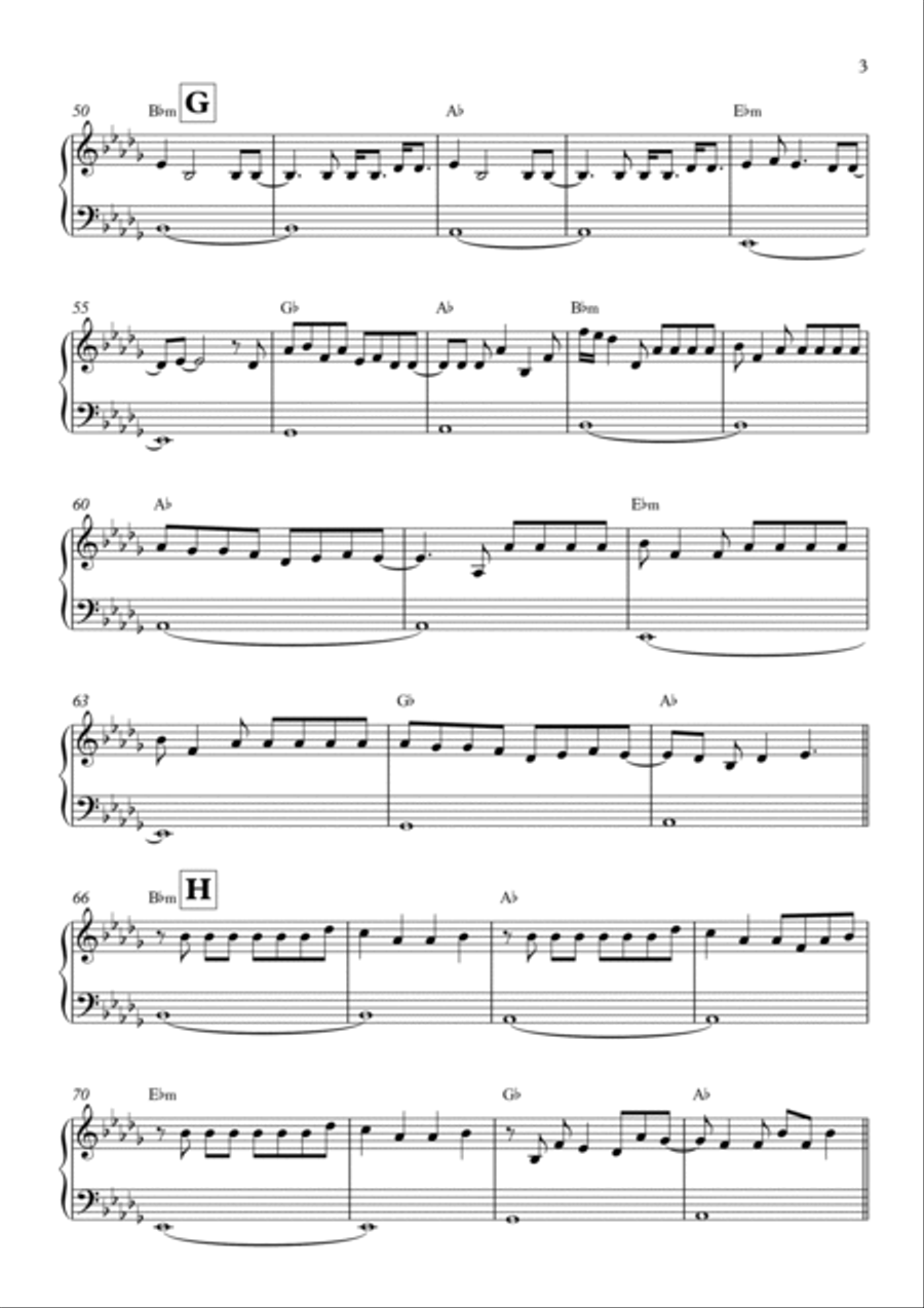 I Can't Stop Me Easy Piano scores gallery preview page 3