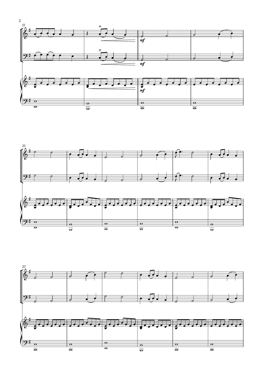 Lovely Lovely Piano Trio scores gallery preview page 2