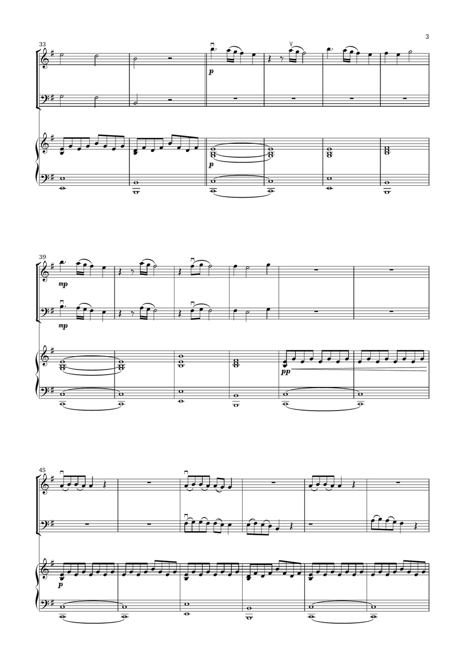 Lovely Lovely Piano Trio scores gallery preview page 3