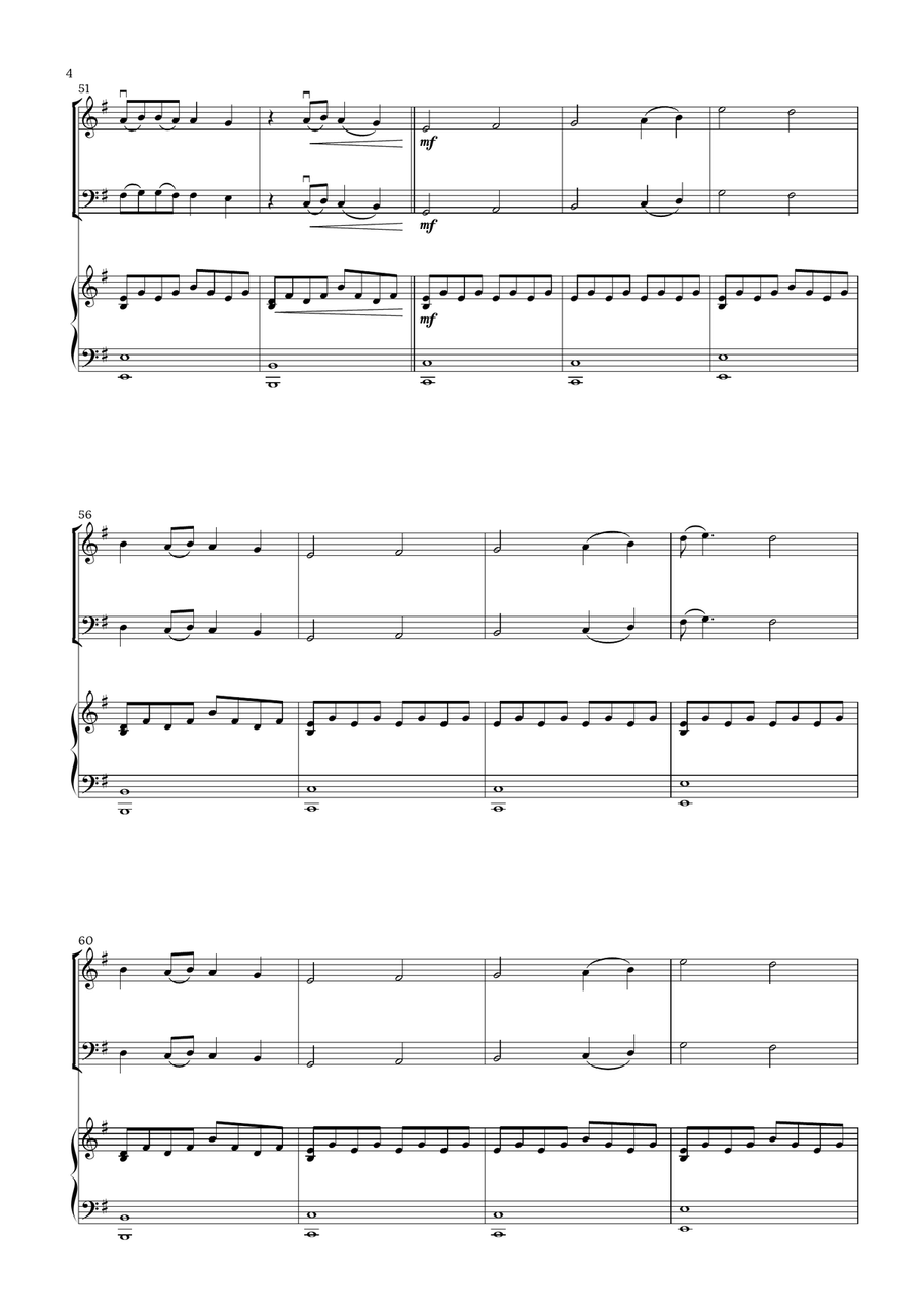 Lovely Lovely Piano Trio scores gallery preview page 4