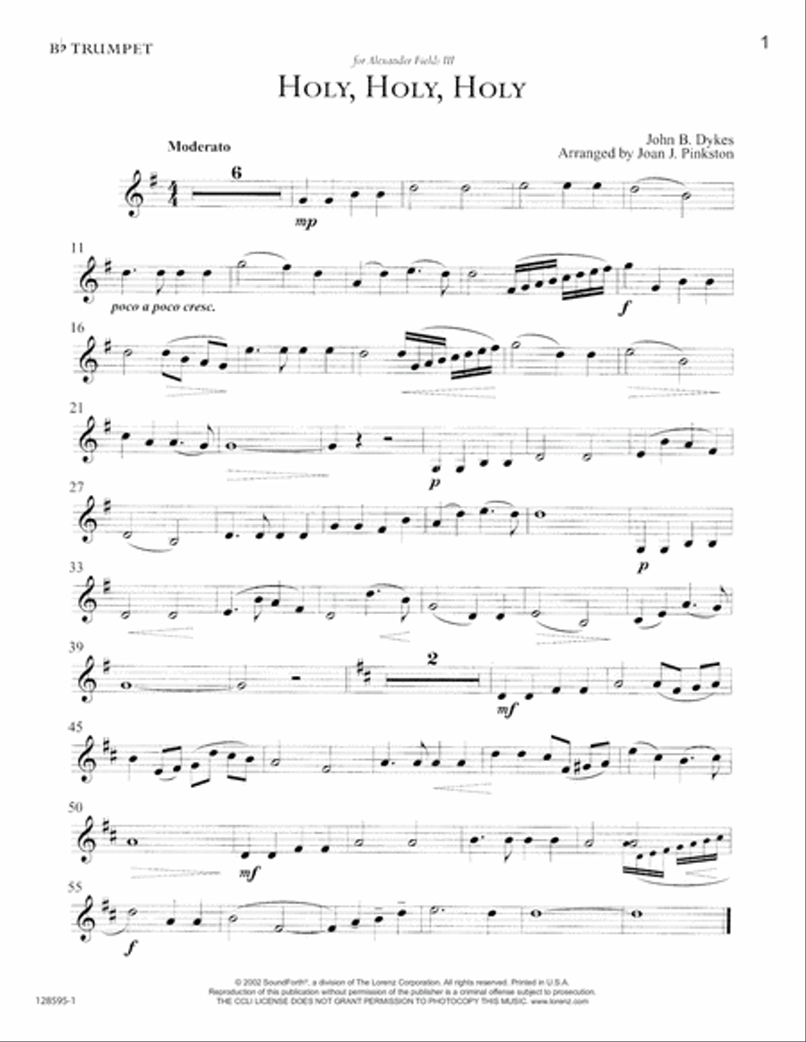 Instruments of Glory, Vol. 2 - Trumpet Insert (Digital Download) Trumpet Solo scores gallery preview page 3