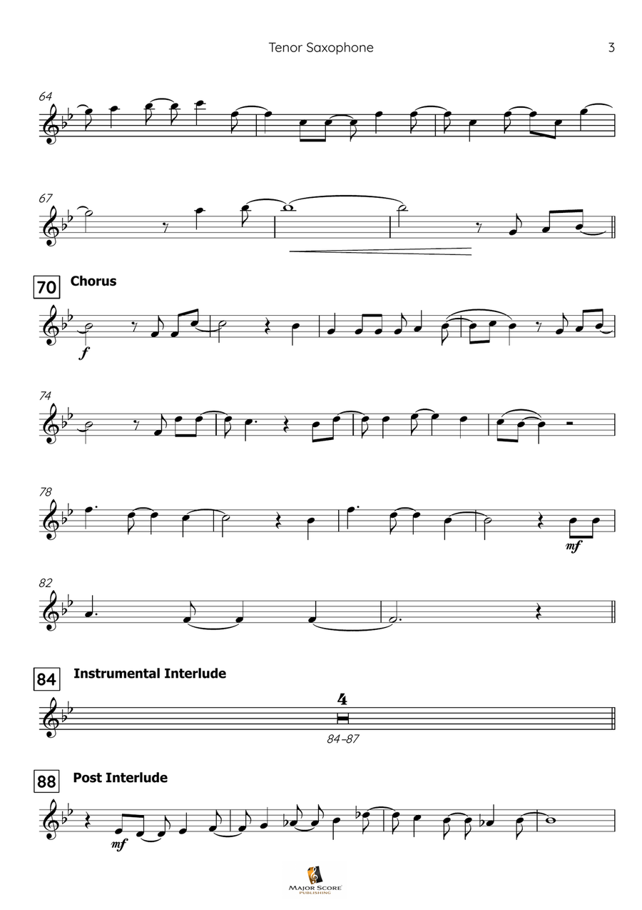 Let It Go Tenor Saxophone scores gallery preview page 4