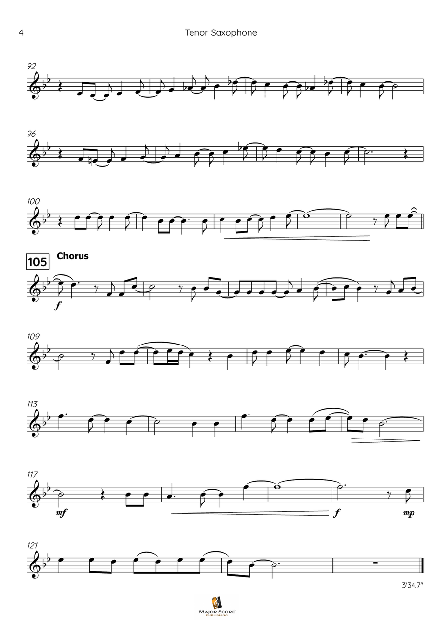 Let It Go Tenor Saxophone scores gallery preview page 5