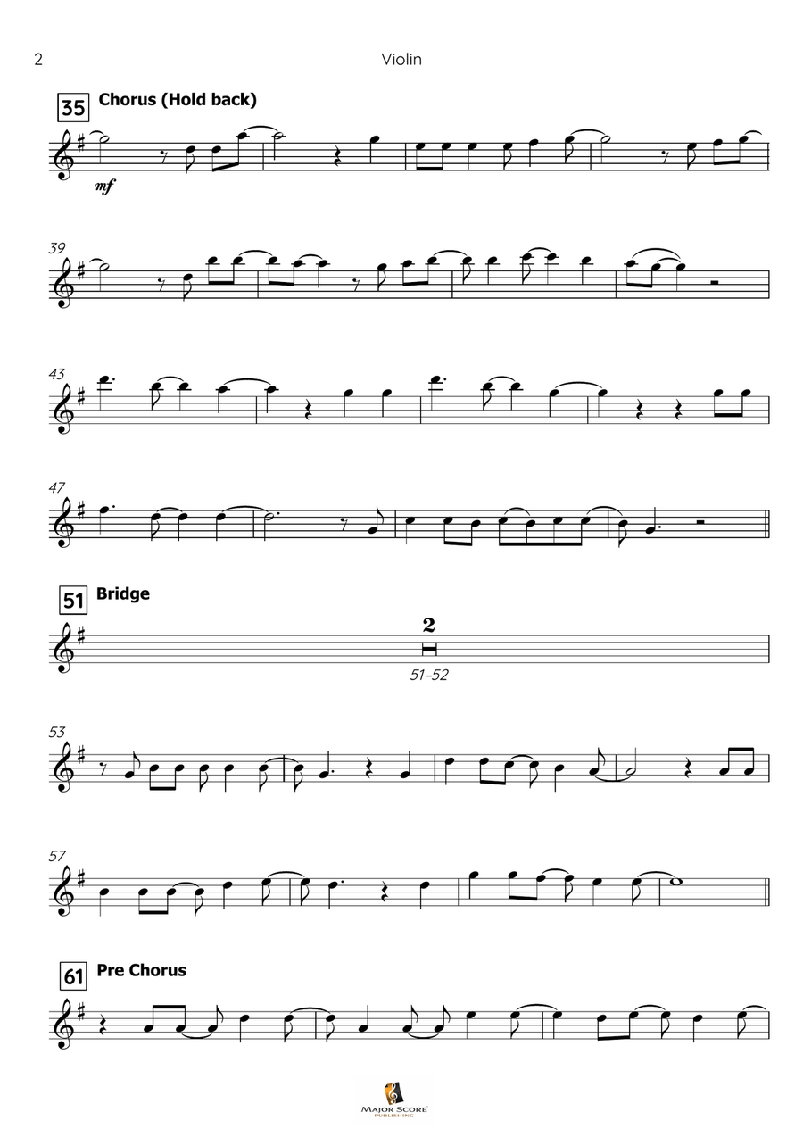 Let It Go Violin Solo scores gallery preview page 3