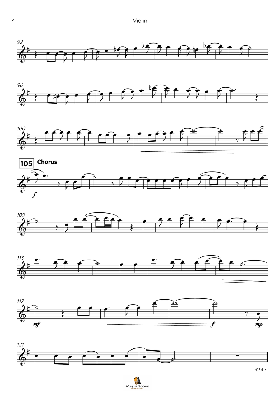 Let It Go Violin Solo scores gallery preview page 5