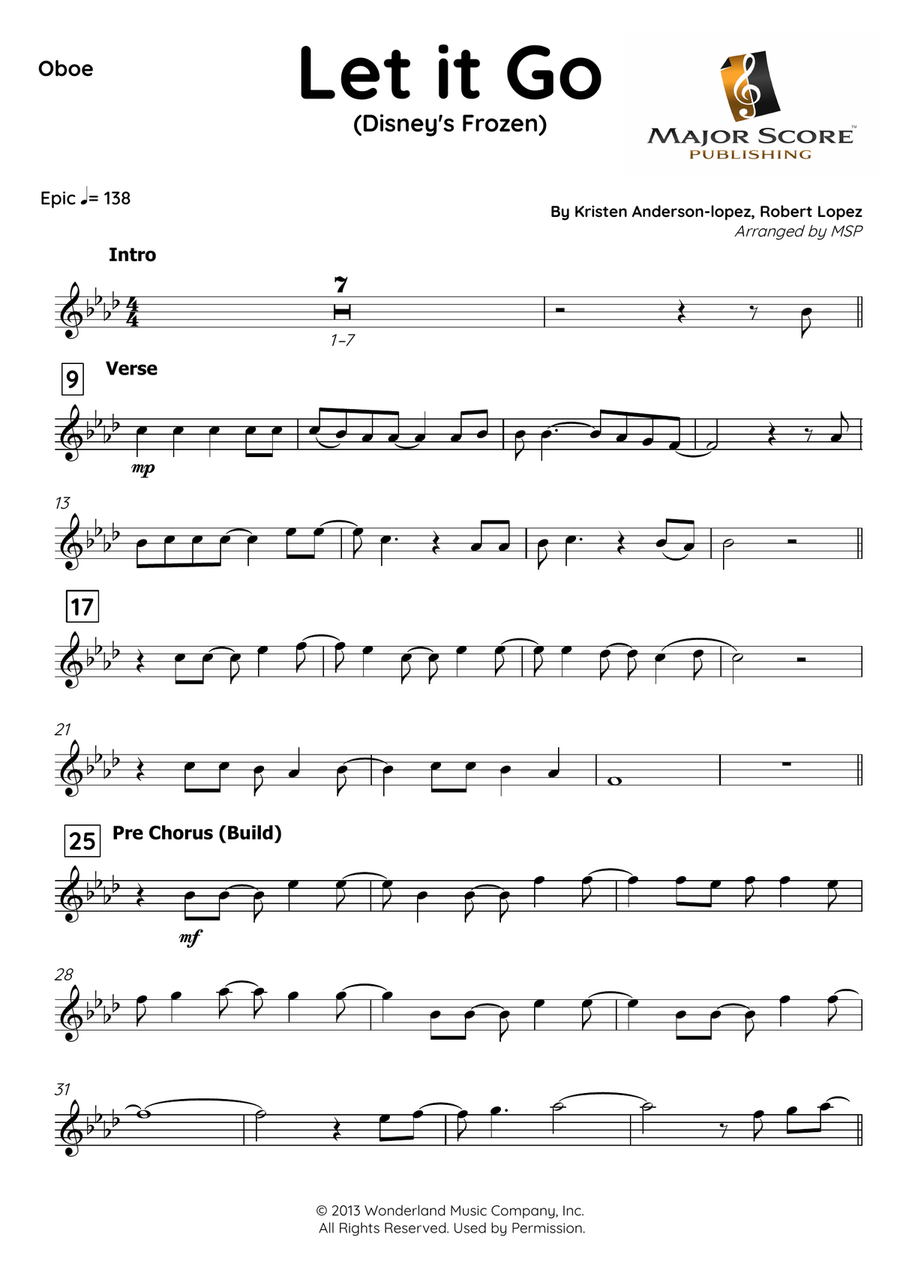 Let It Go Piano scores gallery preview page 2