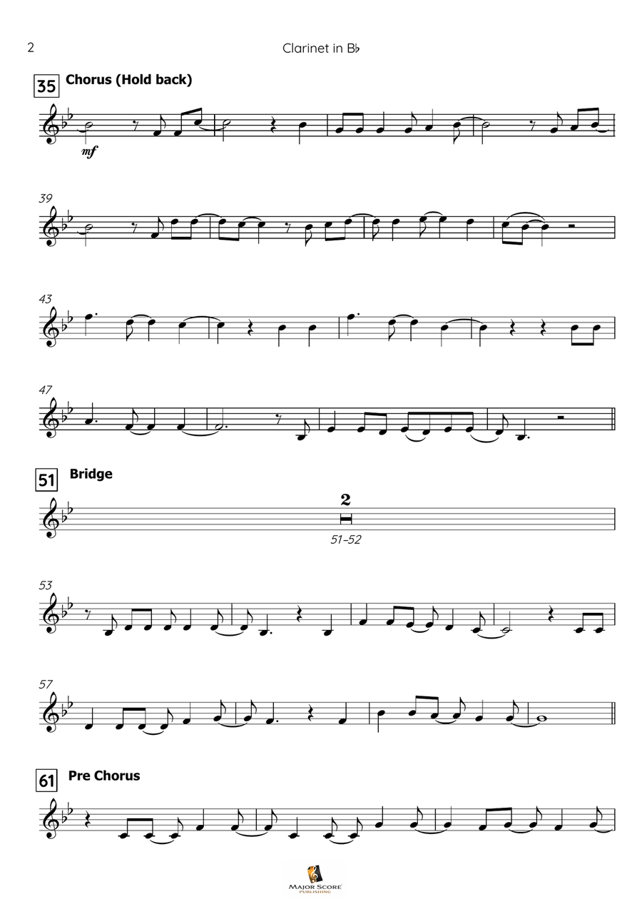 Let It Go B-Flat Clarinet scores gallery preview page 3
