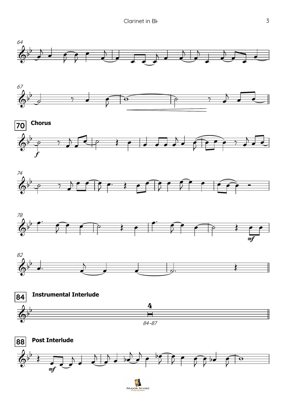Let It Go B-Flat Clarinet scores gallery preview page 4