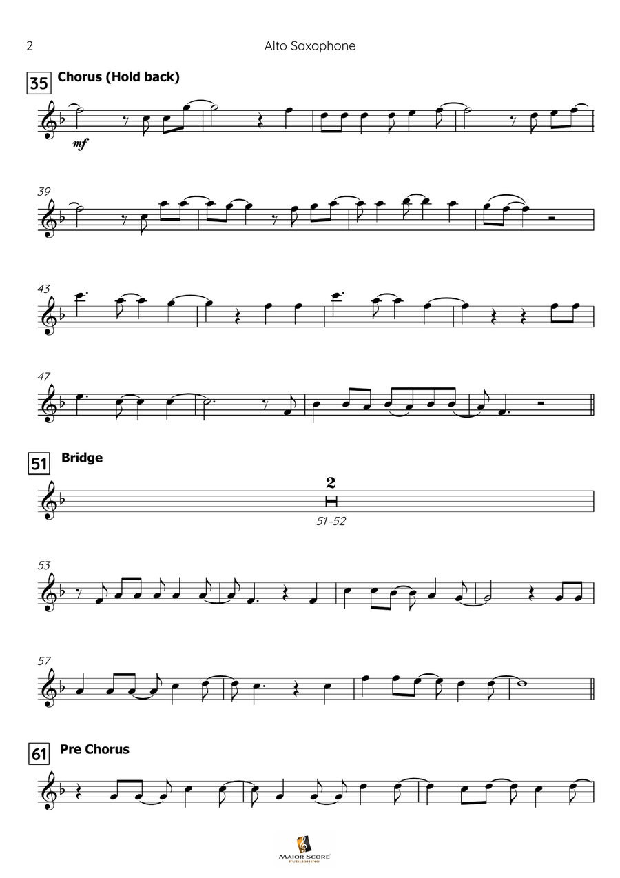 Let It Go Alto Saxophone scores gallery preview page 3