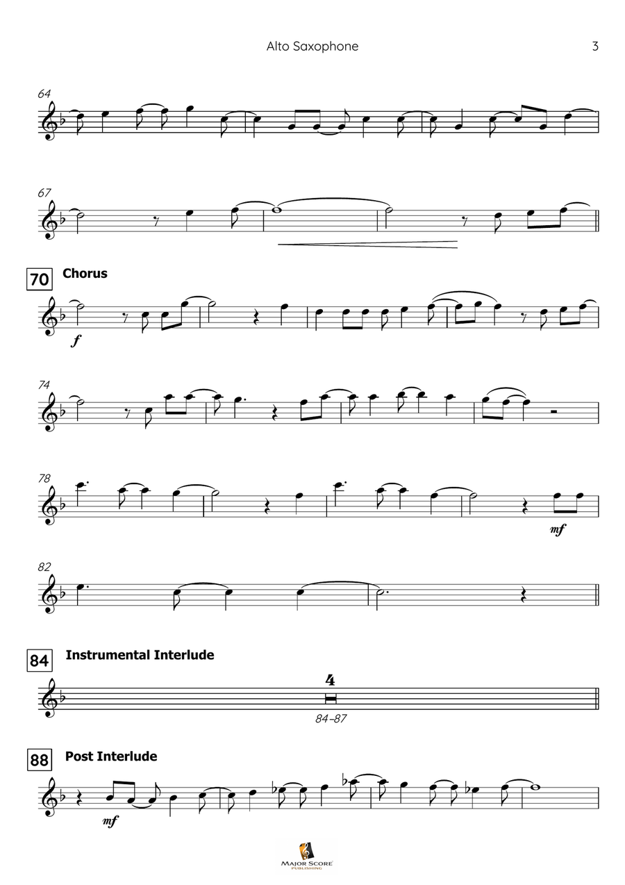 Let It Go Alto Saxophone scores gallery preview page 4