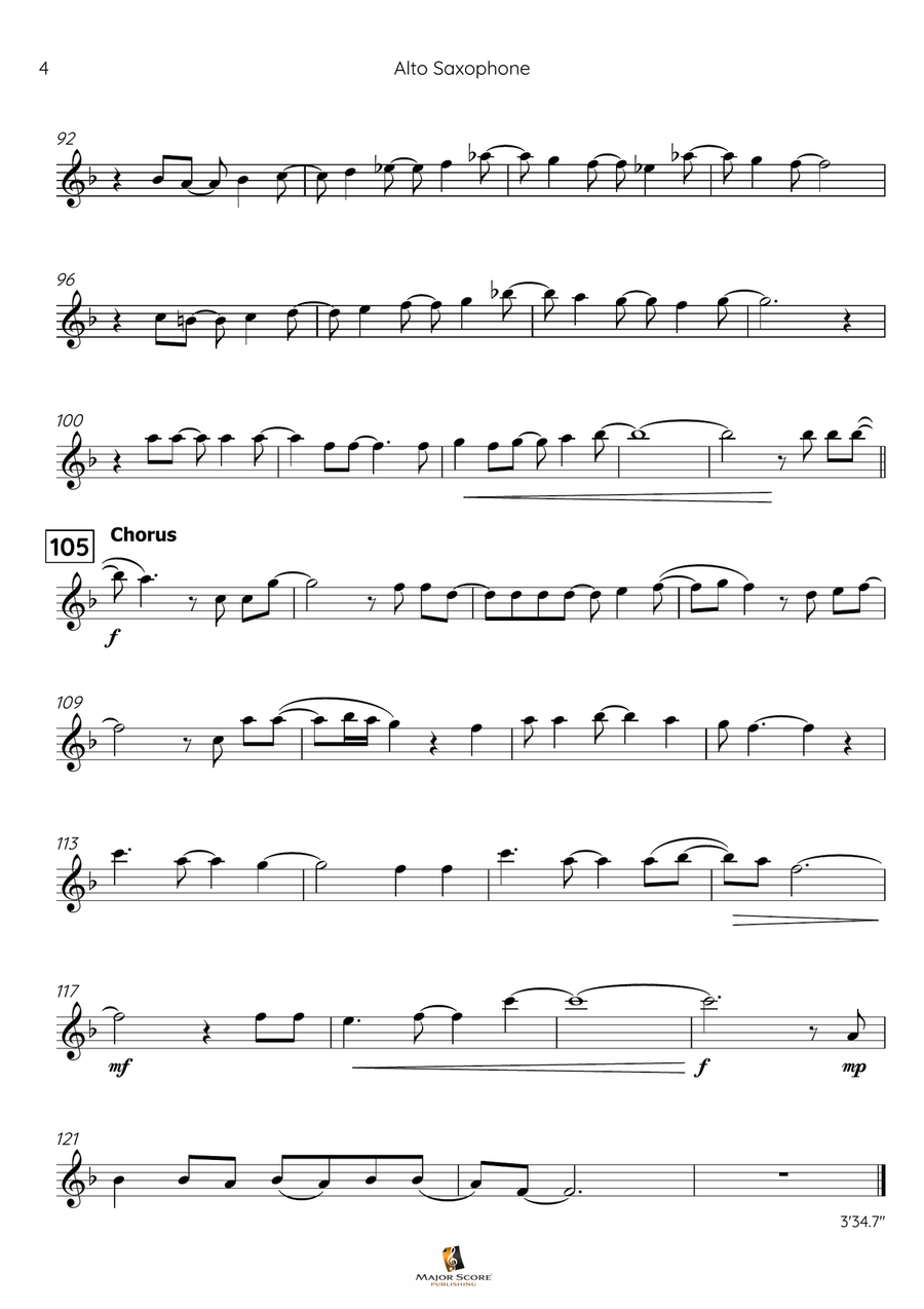 Let It Go Alto Saxophone scores gallery preview page 5