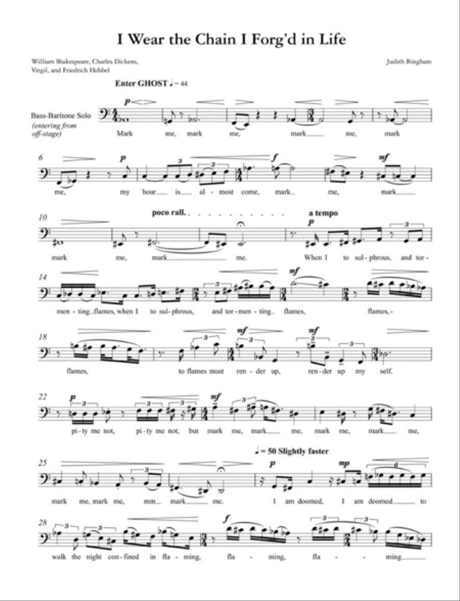 I Wear the Chain I Forg'd in Life Baritone Voice scores gallery preview page 4