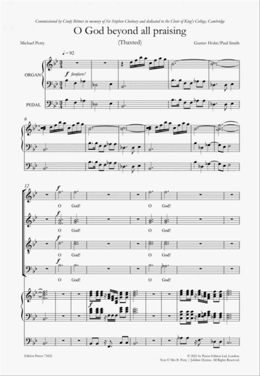 O God Beyond All Praising Divisi scores gallery preview page 4