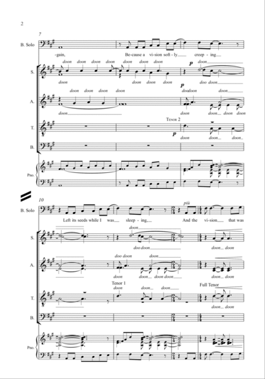 The Sound of Silence SSAATTBB scores gallery preview page 3
