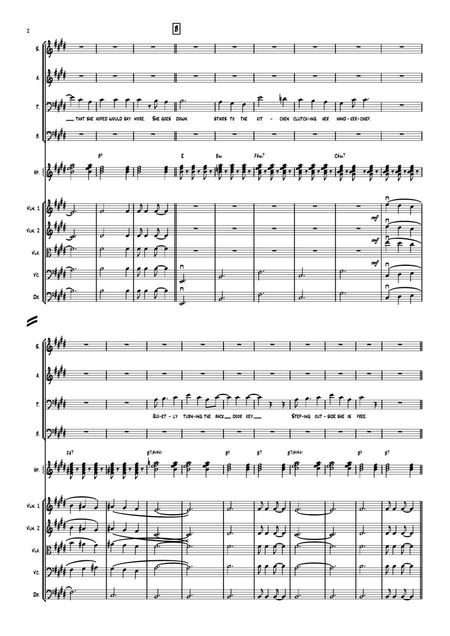 She's Leaving Home She's Leaving Home 4-Part scores gallery preview page 2
