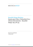 Sonata para Viola y Violonchelo No.2(Primer movimiento)-Beautiful things Op.5 No.35