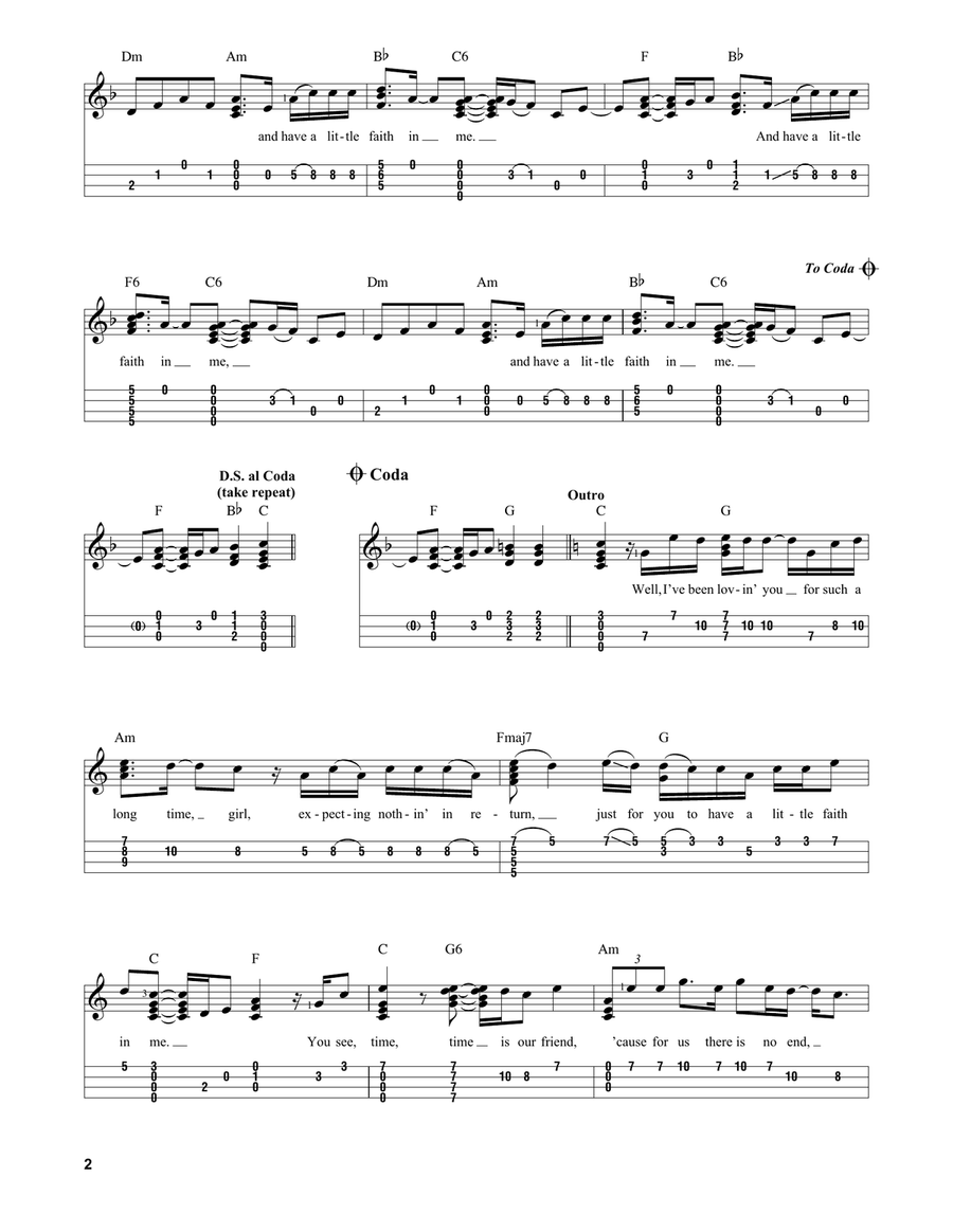 Have A Little Faith In Me Ukulele scores gallery preview page 2